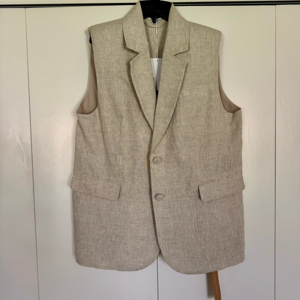 Reformation Linen Vest